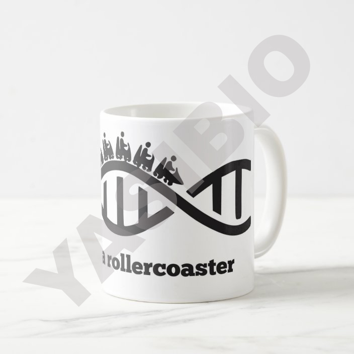 ماگ ساده طرح DNA rollercoaster